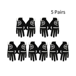 1 Pcs Men's Golf Glove Left Hand Right Hand Micro Soft Fiber Breathable - Size 22-S, 5 Pairs