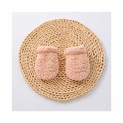 Winter Soft Kids Gloves Solid Thicken Baby Full Finger Mittens Newborn - Pink
