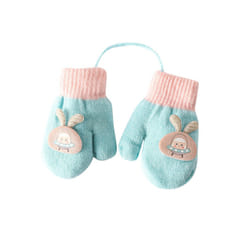 Cartoon Warm Mittens For Baby Snow Gloves For Kids Girls Boys Infant Winter - I