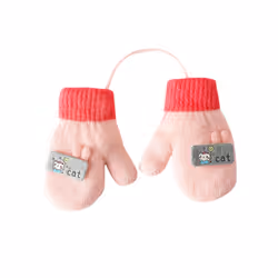 Cartoon Warm Mittens For Baby Snow Gloves For Kids Girls Boys Infant Winter - D