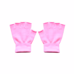 1Pair Kids Black Half Finger Fingerless Gloves for Women and Men Wool - K Style 10
