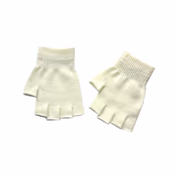 1Pair Kids Black Half Finger Fingerless Gloves for Women and Men Wool - F Style 6