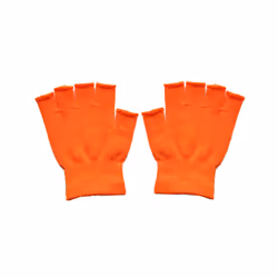 1Pair Kids Black Half Finger Fingerless Gloves for Women and Men Wool - H Style 8