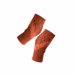 Winter Girl Knitted Gloves Keep Warm Full-finger Durable Various Colors - 7