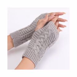Winter Girl Knitted Gloves Keep Warm Full-finger Durable Various Colors - A06
