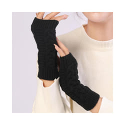 Winter Girl Knitted Gloves Keep Warm Full-finger Durable Various Colors - A03