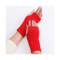 Winter Girl Knitted Gloves Keep Warm Full-finger Durable Various Colors - A01