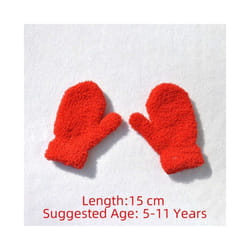 Winter Fleece Full Finger Gloves For KidsÂ Warm Plush Thick Baby Gloves - EB030115