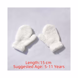 Winter Fleece Full Finger Gloves For KidsÂ Warm Plush Thick Baby Gloves - EB030915