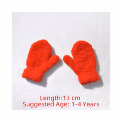 Winter Fleece Full Finger Gloves For Kids Warm Plush Thick Baby Gloves - EB030113