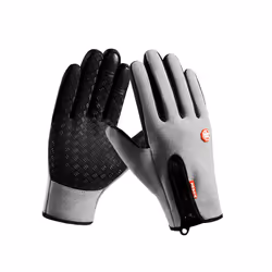 Thermal Winter Gloves Touchscreen Cycling Gloves Full Finger Windproof - xL, Grey