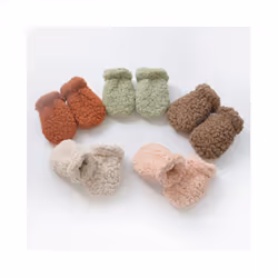 Newborn Mittens Fleece Winter Gloves For Kids Full Finger Hand Warmer - 4