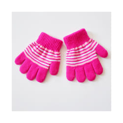 1-5 Years Old Kids Gloves Winter Warm Open-palm Knitted Gloves For Girls - 4