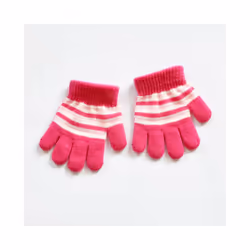 1-5 Years Old Kids Gloves Winter Warm Open-palm Knitted Gloves For Girls - 12