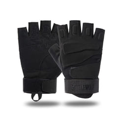 Non-slip Tactical Gloves Airsoft Sport Gloves Half Finger Military Men - xL, A-Black