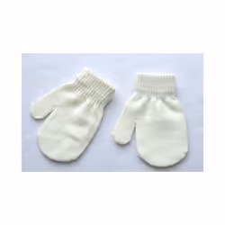 1-4 Years Winter Knitted Gloves For Baby Boys And Girls Warm Rope Full - white