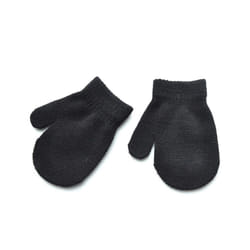 1-4 Years Winter Knitted Gloves For Baby Boys And Girls Warm Rope Full - black