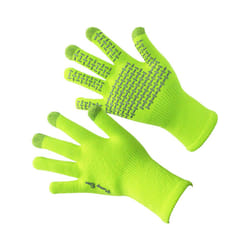 Touch Screen Cycling Waterproof Motorcycle Gloves Outdoor Sports  Gardening - L, Neon Green