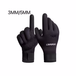 3mm 5mm Neoprene Diving Winter Heated Gloves For Men Women Diver Wetsuit - S, 5MM