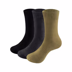 Mens Merino Wool Socks Plain Mid Calf Crew Thick Thermal Warm Socks For - L 37-41EU Size, 2303Multicolor
