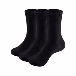 Mens Merino Wool Socks Plain Mid Calf Crew Thick Thermal Warm Socks For - xL 41-44 EU Size, 2303Black