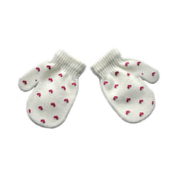 Cartoon Fox Baby Mittens Winter Warm Kids Baby Girl Gloves Knitted Children - style2 white