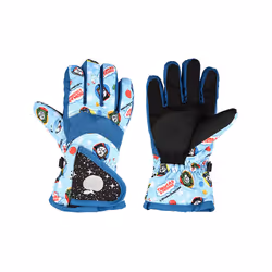 Girls Boys Waterproof Warm Gloves Winter Professional Ski Gloves Snow - 3-7 children, Parquet