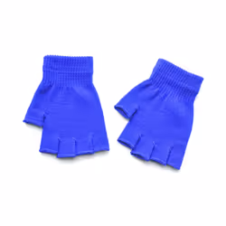 Hot Children Magic Knitted Gloves Kids Stretch Half Finger Glove Winter - One Size, Blue