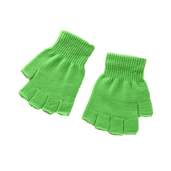 Hot Children Magic Knitted Gloves Kids Stretch Half Finger Glove Winter - One Size, 2