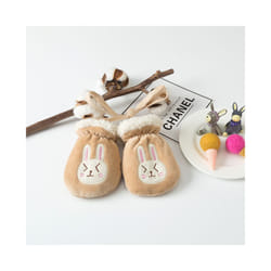 Kids Gloves Winter Baby Full Finger Mittens Thicken Infant Anti-Grab Gloves - Rabbit