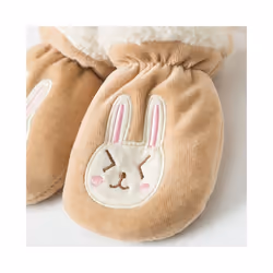 Kids Gloves Winter Baby Full Finger Mittens Thicken Infant Anti-Grab Gloves - Cat