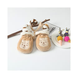 Kids Gloves Winter Baby Full Finger Mittens Thicken Infant Anti-Grab Gloves - Bear