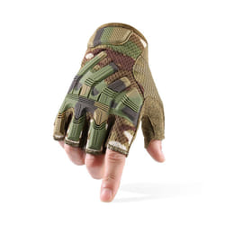 Fingerless Glove Half Finger Gloves Tactical Military Army Mittens SWAT - xL, CP