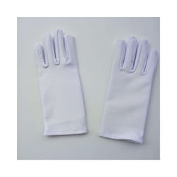 1 Pair Children's Dance Gloves Black White Elastic Festival Performance - One Size, White