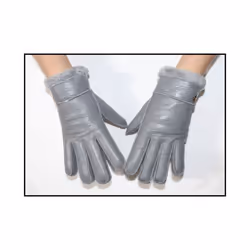 Fur integrated gloves men and women shearling children's gloves winter - One Size, 03 light grey