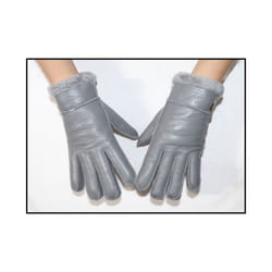 Fur integrated gloves men and women shearling children's gloves winter - One Size, 03 light grey