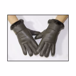 Fur integrated gloves men and women shearling children's gloves winter - One Size, 03 Army Green