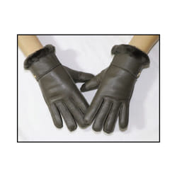 Fur integrated gloves men and women shearling children's gloves winter - One Size, 03 Army Green