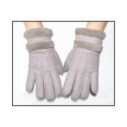 Fur integrated gloves men and women shearling children's gloves winter - One Size, 02 shallow khaki