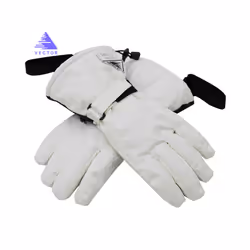 Ski Gloves Women Warm Winter Waterproof Skiing Snowboard Gloves Snowmobile - S, White