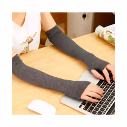 Autumn And Winter Warm Sleeves And Extended Arm Sleeves Leaking Fingers - 03Dark gray