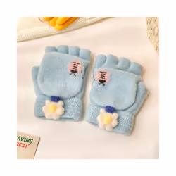 ) 0-10 Years Old Winter Children Girls Soft Half Finger Cover Animal Warm - 0-8 years old, c2945-J5 (0-4 Years
