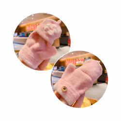 ) 0-10 Years Old Winter Children Girls Soft Half Finger Cover Animal Warm - 0-8 years old, c2945-J5 (0-4 Years