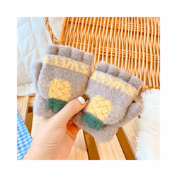 ) 0-8 Old Years Winter Children Girls Soft Half Finger Cover Animal Warm - 0-10 Year old, c2945-O1 (0-4 years