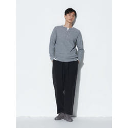 Uniqlo Japan Cotton Relaxed Ankle Pants - 07 GRAY/XS