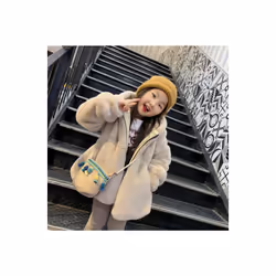 Children's Fur Coat Winter Coat Jacket - 120