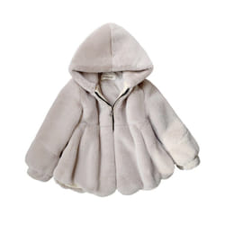 Children's Fur Coat Winter Coat Jacket - 140
