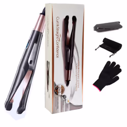 Spiral twist hair straightener rotating bevelled twisted curling iron automatic curling wave electric hair beauty temperature ...