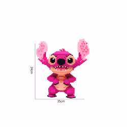 Building Blocks Stitch | Stitch Build Blocks | Assembled Toys - Series - With box, A