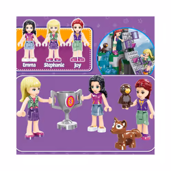 New Friends Adventure Camp Tree House Stephanie Figures Kit Building Block - 3019